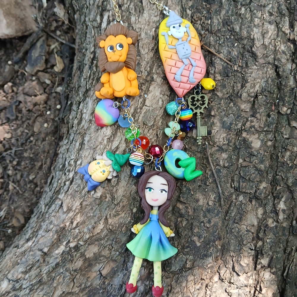 💫Colorful🌈 Wizard of Oz 🌈 Dorthy💥 Necklace - Picture 2 of 8